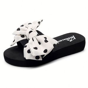 Sandalias de Tacón Alto para Mujer, Novedad de Verano 2026, con Suela Gruesa Antideslizante, Lazo Decorativo y Tacón de Cuña - Product Image 1