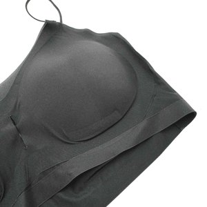 Vente en gros de soutien-gorge push-up sans couture pour femmes en latex de couleur unie à coupe fine soutien-gorge push-up sans couture pour jeunes filles seins comiques - Product Image 3