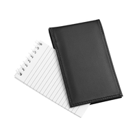 Porte-bloc-notes multifonction en cuir fait main, blocs-notes 3x5, carnet de poche rechargeable, style bureau pour le droit