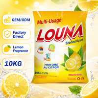 Détergent en poudre OEM 10 kg pour le Sénégal, savon à lessive en vrac avec mousse riche, poudre à lessiver jetable