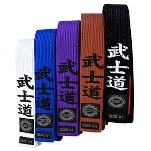 Cinturón de Jiu Jitsu Brasileño BJJ, Cinturón de Rango de Jiu Jitsu, Cinturón de Entrenamiento de Artes Marciales de Algodón, Logotipo Personalizado, Proveedor Mayorista para Equipos y Academias - Product Image 1