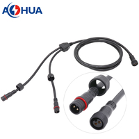 Câble d'extension en Y mâle-femelle en PVC et nylon pour serre, connecteur LED étanche M12 en série parallèle, câblage de répartition DIY