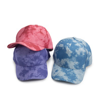 Casquette de baseball unisexe en cuir PU dégradé tie-dye, style décontracté et urbain, ajustable pour l'extérieur