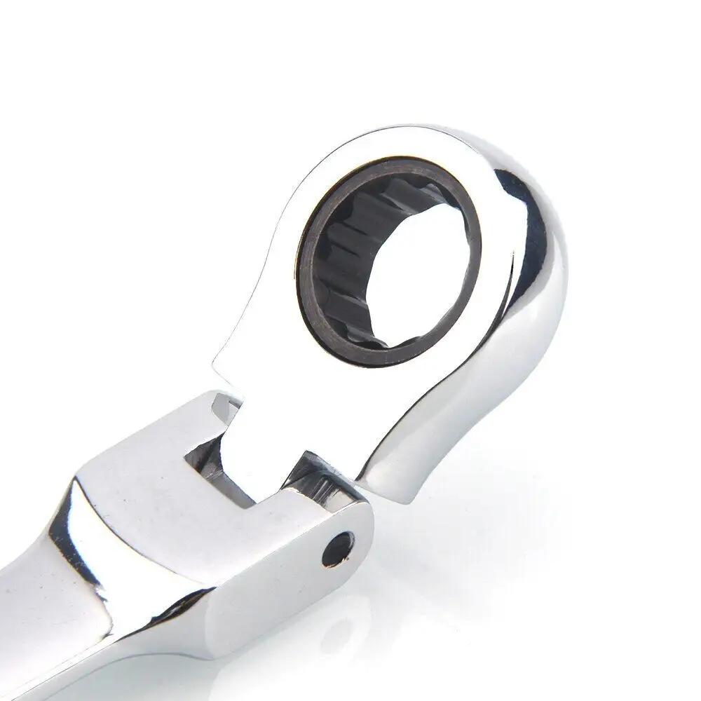 9mm Ratschenschlüssel-Kombinationsschraubenschlüssel-Handwerkzeuge CRV-Stahl 72 Zähne flexibler Ratschenschlüssel