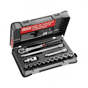 Jeu de douilles 1/2 pouce, 13 pièces, kit d'outils pour réparation automobile - Product Image 2