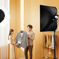 MAIOTU 35 In/90cm boîte souple carrée à dégagement rapide kit d'éclairage photographique avec diffuseurs adapté à l'éclairage du studio photo