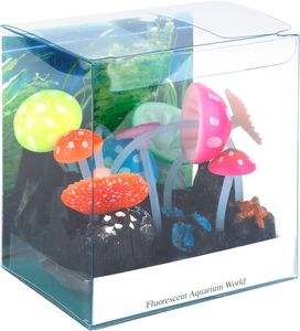Gloeiend Effect Kunstmatige Paddenstoel Siliconen Ornamenten <span class=keywords><strong>Aquarium</strong></span> <span class=keywords><strong>Aquarium</strong></span> Accessoires Gesimuleerd Planten Voor <span class=keywords><strong>Aquarium</strong></span> Decoratie - Product Image 5