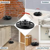 Piège à souris à 180 degrés |   Saison d'automne |   Piège à rats réutilisable à ressort rapide, design disque rond robuste, lot de 1