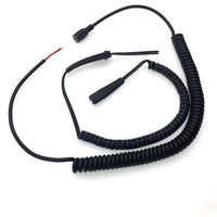 Câble audio spiralé télescopique blindé KAICAP, personnalisé en usine, à ressort CC, 234 conducteurs, en PVC + cuivre pur plaqué or, pour utilisation automobile