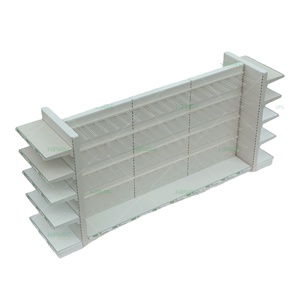 Estanterías de Góndola de Hierro de Alta Resistencia |   Exhibidor de <span class=keywords><strong>Isla</strong></span> para Supermercado |   Estante de Exhibición para Minoristas con Opción de Varios Colores - Product Image 1