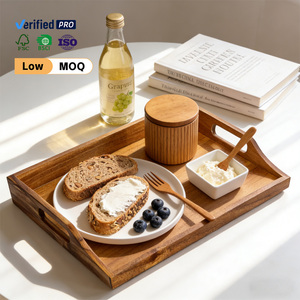 Bandejas <span class=keywords><strong>de</strong></span> Servicio <span class=keywords><strong>para</strong></span> Mesa <span class=keywords><strong>de</strong></span> Centro <span class=keywords><strong>de</strong></span> Madera <span class=keywords><strong>de</strong></span> Acacia Vintage <span class=keywords><strong>de</strong></span> Alta Calidad, Ideales <span class=keywords><strong>para</strong></span> Sala <span class=keywords><strong>de</strong></span> Estar, Cocina, <span class=keywords><strong>Desayunos</strong></span>, Fiestas y Postres - ¡Las Más Vendidas <span class=keywords><strong>de</strong></span> Fábrica! - Product Image 2