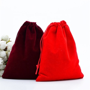 Grands <span class=keywords><strong>sacs</strong></span> à cordon en velours noir et rouge pour bijoux, mariage, fêtes, Nouvel An, Noël, maquillage, <span class=keywords><strong>sacs</strong></span> <span class=keywords><strong>cadeaux</strong></span> - Product Image 2
