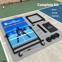 Expédition immédiate, vente en gros, logo personnalisé, panneau de rebond portable rectangulaire WPC 75*90 pour pickleball, entraînement en intérieur et en extérieur