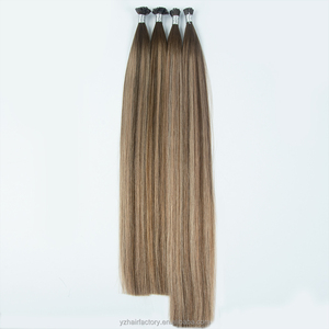 Extensiones de Cabello I-Tip, Cabello Humano Virgen Ruso de Doble Trama, Extensiones de Cabello Humano con Punta Micro K y Queratina - Product Image 2