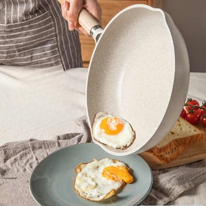 Sauteuse profonde antiadhésive moderne et écologique Batterie de cuisine en aluminium directe d'usine Poêle à frire lavable au lave-vaisselle - Product Image 5