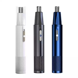 Rechargeable Lavable Rasage 2 en 1 Indolore Visage Nez Oreille Électrique Nez Cheveux Tondeuse Rasoir Épilateur - Product Image 1