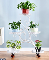 YQ JENMW Salon sol au plafond balcon étagère de rangement à plusieurs étages Placement de plantes d'intérieur support de fleurs