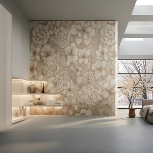 Panel de Pared de Piedra Sinterizada con Mosaico Personalizado, Textura Tropical de Lujo, Acabado Mate, 800*2600mm, para Sala de Estar de Villa - Product Image 4