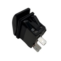 Interrupteur à bascule 3P SPST 16A 24V IP67 bleu noir ON-OFF-ON Pa66 certifié CQC pour usage industriel, équipement extérieur, agricole 250vac