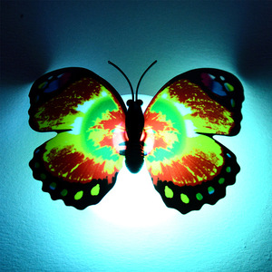 Glowing <b>rainbow</b> butterfly, adhesive, color-changing, flashing butterfly decoration, fiber optic butterfly, street vendor - Product Image 4