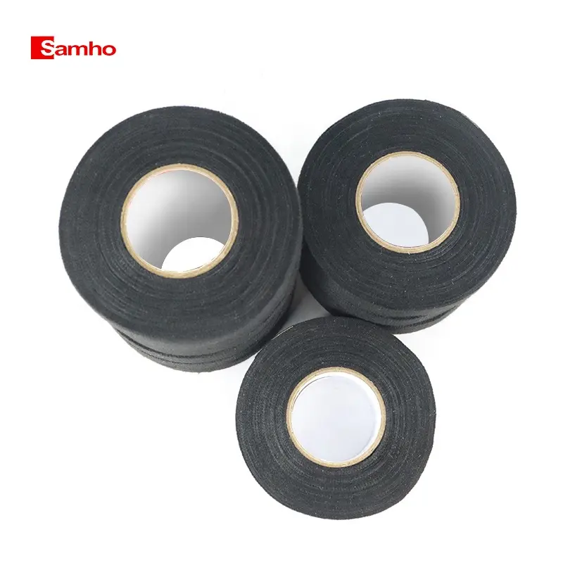 OEM Black Car Wiring Harness Flannel Tape Non Woven Fabric Insulating Audio Noise Reduction Wrapping Tape