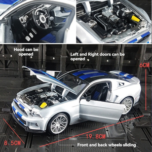 Modèle de <span class=keywords><strong>voiture</strong></span> miniature authentique <span class=keywords><strong>MaiSto</strong></span> en métal 1:24 Ford Mustang, jouet, ornement, décoration, modèle de supercar - Product Image 6