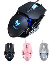Grosir Accessories3-Color komputer Breathing Mouse optik LED khusus 7D Mouse Gaming berkabel untuk penggunaan kantor dan game