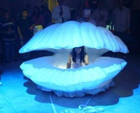 Coquillage gonflable de scène de sirène, 1 pièce, pour publicité de la fête