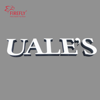 Lettres en relief LED sans bordure personnalisées, éclairées par l'avant, enseigne lumineuse 3D pour boutique de mode et magasin de détail