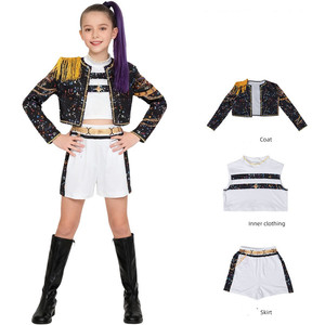 Disfraz de Cosplay de <span class=keywords><strong>Anime</strong></span> Kpop Demon Hunter para Niñas, Conjuntos de <span class=keywords><strong>Ropa</strong></span> Estilo Niña, <span class=keywords><strong>Ropa</strong></span> para Actuaciones Escénicas Infantiles - Product Image 3