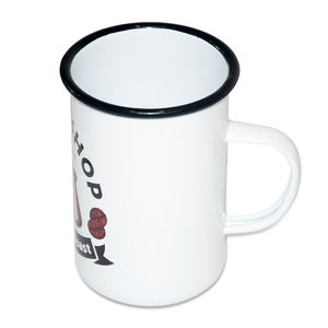 Taza de esmalte de sublimación en blanco Sunmeta - Product Image 2