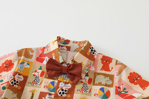 เสื้อยืดแขนสั้นแฟชั่นและกางเกงขาสั้นเสื้อผ้าเด็กทารกเด็กผู้ชายชุดเด็กแรกเกิดชุดเสื้อผ้าเด็ก6-9ชุด - Product Image 4