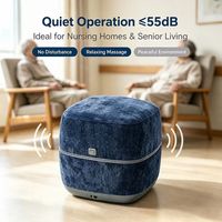 Masseur de pieds surdimensionné avec compression d'air/vibration/massage par roulement et batterie rechargeable pour le marché américain