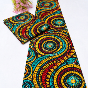 Traditional African Ankara Wax Print Cotton Fabric Sewing Clothing Crafts Fashion Textile OEM ODM Manufacturer Customized Supply - Product Image 1