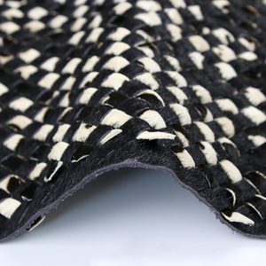 Autentica <span class=keywords><strong>pelliccia</strong></span> di mucca intrecciata in <span class=keywords><strong>vera</strong></span> <span class=keywords><strong>pelliccia</strong></span> su misura - Product Image 5