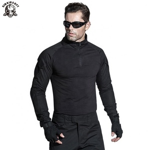 Uniforme de Combate Táctico BDU, Traje de Caza con Protectores de Rodilla y Codo, Camisa y Pantalones Tácticos Negros - Product Image 4
