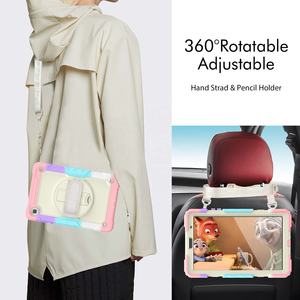 Custodia per tracolla a mano con staffa rotante 360 per <span class=keywords><strong>Samsung</strong></span> <span class=keywords><strong>Tab</strong></span> <span class=keywords><strong>A7</strong></span> <span class=keywords><strong>Lite</strong></span> 8.7 pollici 2021 <span class=keywords><strong>T220</strong></span> T225 custodia per supporto in Silicone per PC - Product Image 4