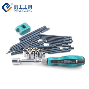 Juego de destornilladores Penggong, combinación multifuncional de acero de aleación de 36 piezas para reparación del hogar y del automóvil - Product Image 3