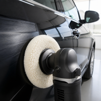 Tampon de polissage automobile double face en laine, disque auto-adhésif de 7 pouces pour polissage humide et carrosseries, abrasif fin grain 2000