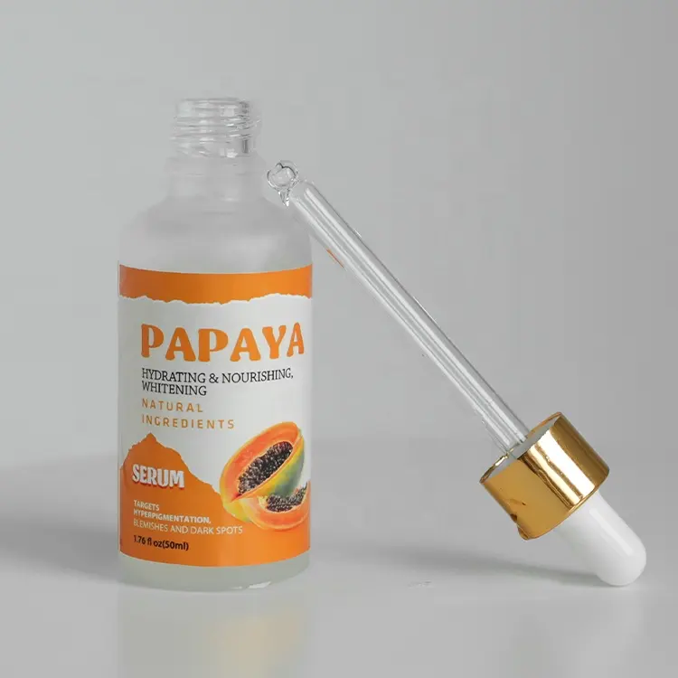 Papaya serum solmaya akne lekeleri renk açıcı Serum Anti-Aging karanlık donukluk tamir tüm cilt tipleri yüz serumu