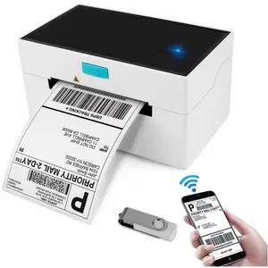 100 X 150 4 Inch Black And White No Ink Waybill Printer Inkless Barcode 4X6'' Shipping Thermal Label Printer Wifi For Amazon Fba
