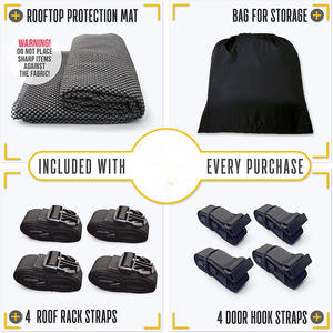 Bolsa de Equipaje Impermeable para Techo de Coche de PVC Personalizada al por Mayor con Bolsa de Carga, Protector Solar, Accesorio para Exteriores, Portaequipajes de Techo - Product Image 3