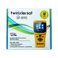 Twinklersat SF-890 Handheld Multi-Functional Satellite Finder Meter DVB-S DVB-S2 BER MER Spectrum Analyzer 2.4 zoll TFT Display