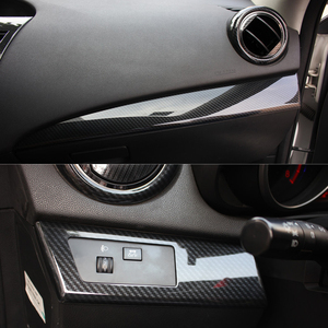 マツダ3 Mazda3 2008 2009 2010 2011 2012 2013用 車内アクセサリー センターコントロールギアパネル ステアリングホイールキット 改造 - Product Image 4