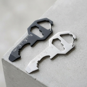 Ouvre-bouteille multifonctionnel en acier inoxydable pour l'extérieur, clé hexagonale, tournevis, mini-outil, porte-clés, ouvre-bouteille - Product Image 3