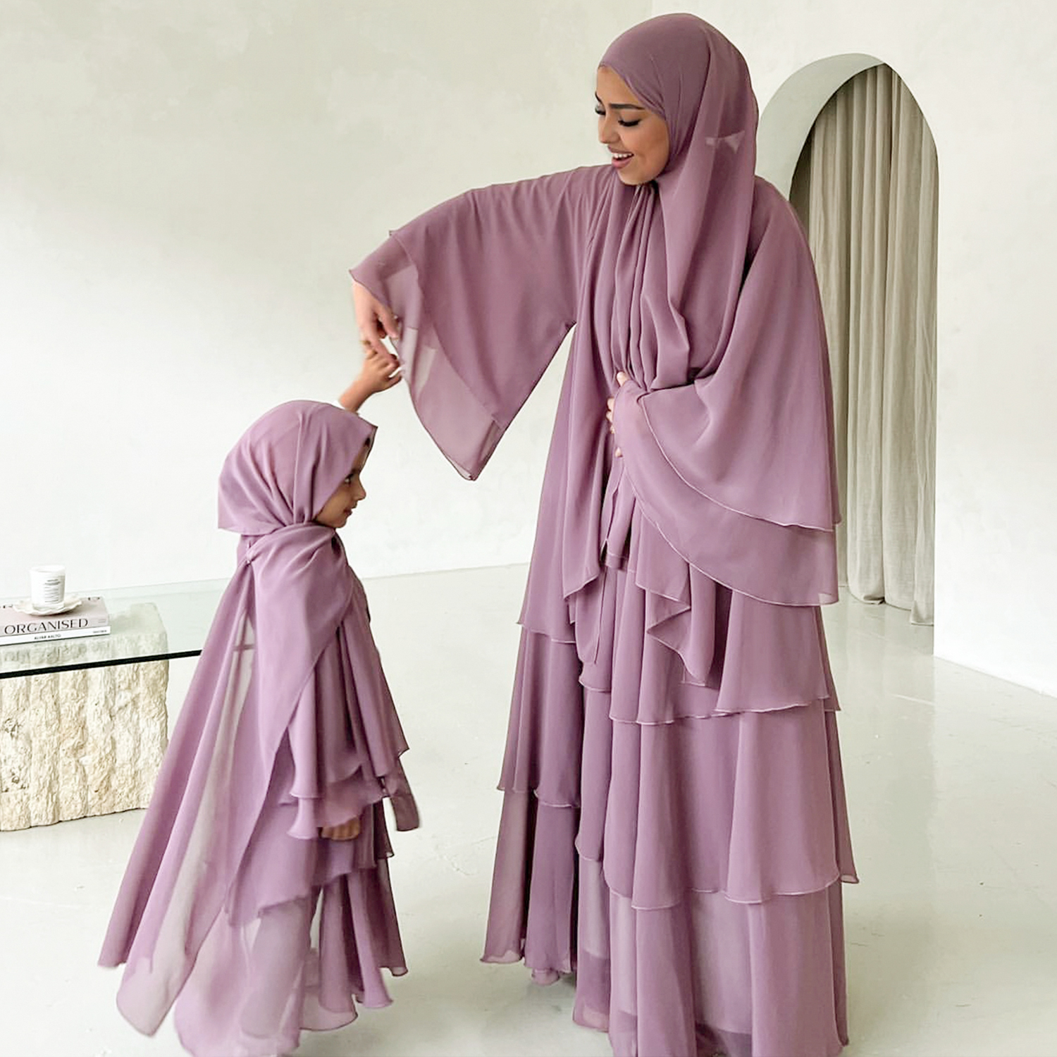 muslim dress Abaya pink Jilbab Clothes Maxi Dress Khftan Pink Islamic Dress 128cm/50.39 Size. Kids Muslim Dress China Trade,Buy