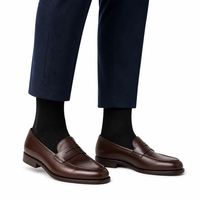 Chaussettes habillées pour hommes en mélange de coton de qualité supérieure, antidérapantes, sportives, à texture fine, pour usage quotidien et décontracté