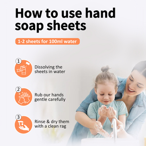 2024 Hot Bán Dùng Một Lần Du Lịch Rửa Tay Xà Phòng Giấy Thân Thiện Với Môi Tay Xà Phòng Tấm - Product Image 6