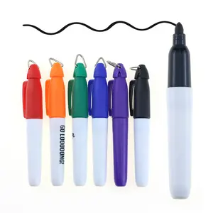 BECOL Wholesale Waterproof Precision Golf Ball Liner Marker Pen Multi Color Outdoor Portable Mini Permanent Marker with Keychain