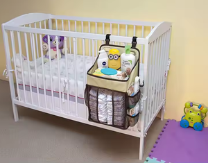 Momie Maternité Nappy Bag Nursery Storage Bag Organizer Hanging Baby Diaper Caddy Organizer - Product Image 3